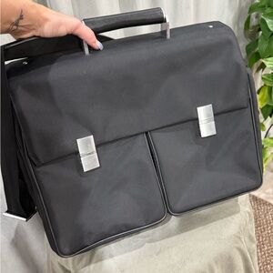 Porsche Design Black Briefcase with Silver Accents